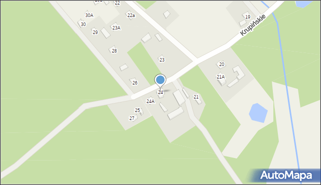 Krupińskie, Krupińskie, 24, mapa Krupińskie