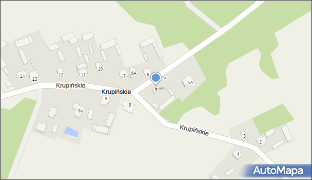 Krupińskie, Krupińskie, 5, mapa Krupińskie
