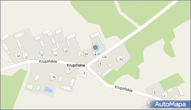 Krupińskie, Krupińskie, 6, mapa Krupińskie