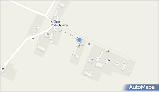 Kruplin Poduchowny, Kruplin Poduchowny, 38, mapa Kruplin Poduchowny