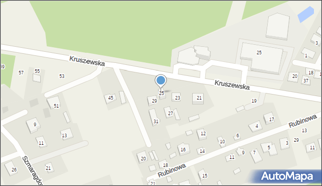 Krupniki, Kruszewska, 25, mapa Krupniki