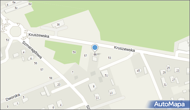 Krupniki, Kruszewska, 55, mapa Krupniki
