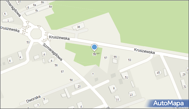 Krupniki, Kruszewska, 59, mapa Krupniki