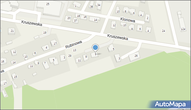 Krupniki, Kruszewska, 7, mapa Krupniki