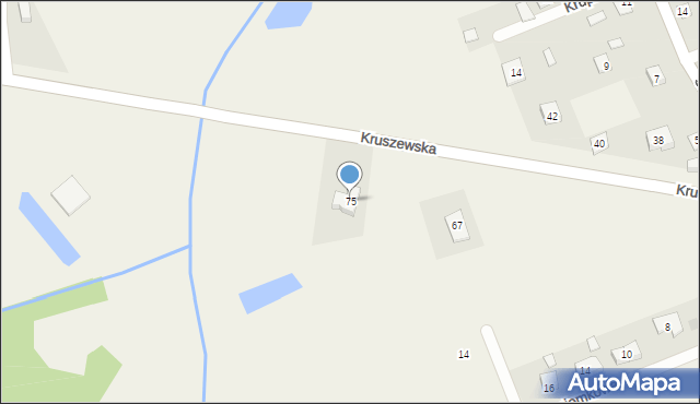 Krupniki, Kruszewska, 75, mapa Krupniki