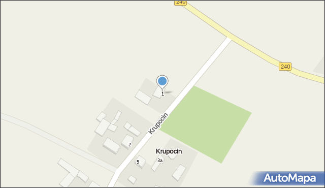Krupocin, Krupocin, 1, mapa Krupocin