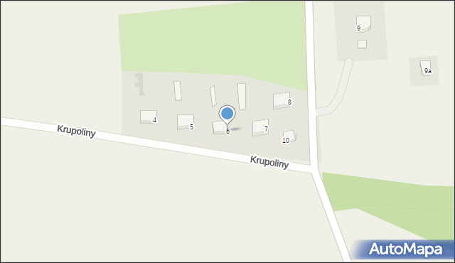 Krupoliny, Krupoliny, 6, mapa Krupoliny