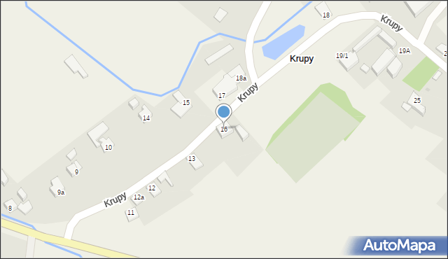 Krupy, Krupy, 16, mapa Krupy