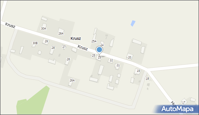 Krusz, Krusz, 23, mapa Krusz