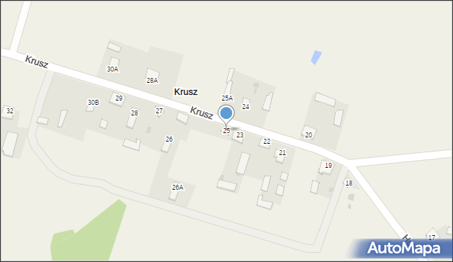 Krusz, Krusz, 25, mapa Krusz