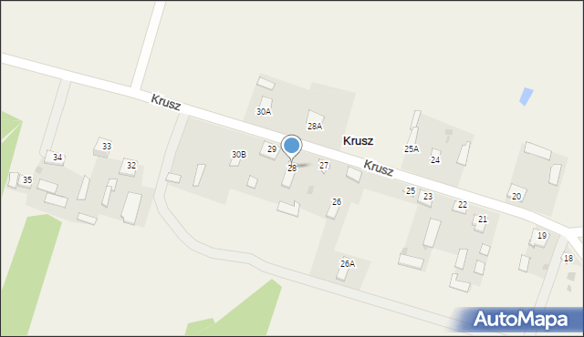 Krusz, Krusz, 28, mapa Krusz