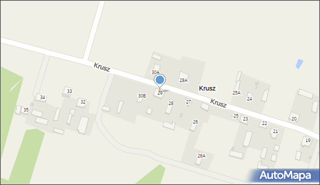 Krusz, Krusz, 29, mapa Krusz