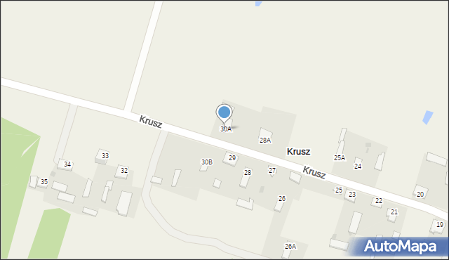 Krusz, Krusz, 30A, mapa Krusz