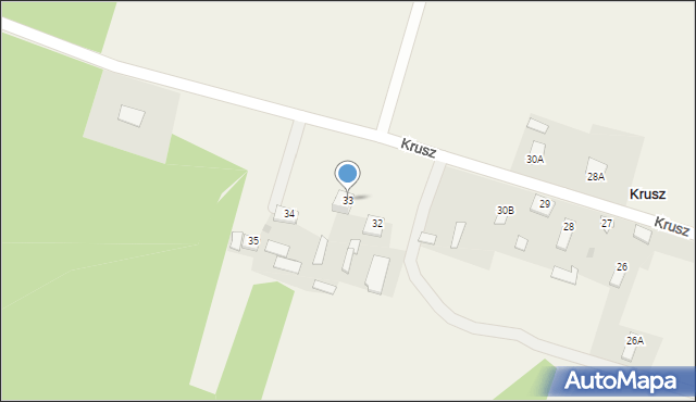 Krusz, Krusz, 33, mapa Krusz