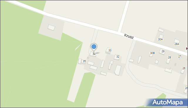 Krusz, Krusz, 34, mapa Krusz