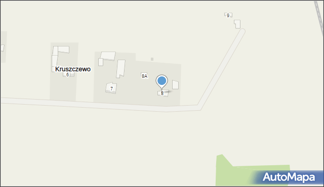 Kruszczewo, Kruszczewo, 8, mapa Kruszczewo