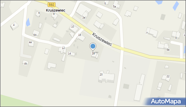 Kruszewiec, Kruszewiec, 18, mapa Kruszewiec