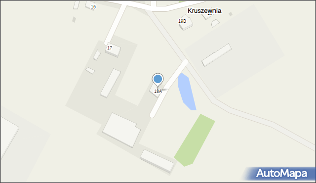 Kruszewnia, Kruszewnia, 18A, mapa Kruszewnia