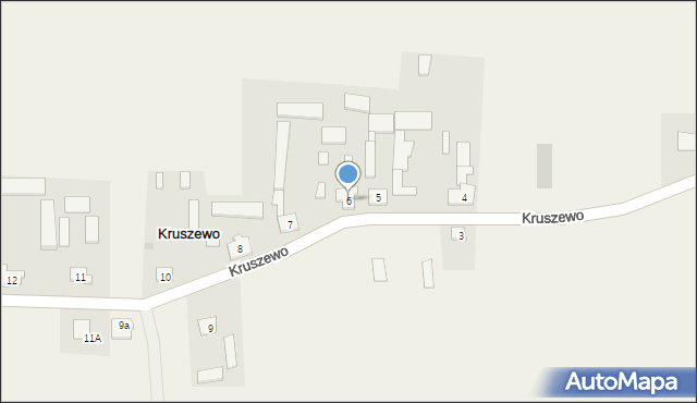 Kruszewo, Kruszewo, 6, mapa Kruszewo