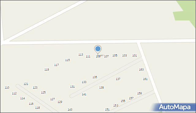 Kruszewo, Kruszewo, 109, mapa Kruszewo