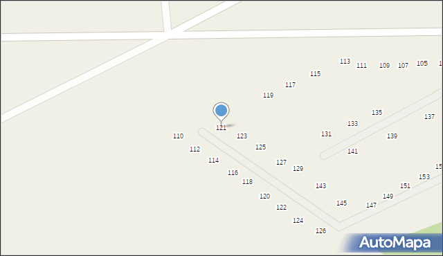 Kruszewo, Kruszewo, 121, mapa Kruszewo