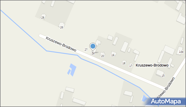 Kruszewo-Brodowo, Kruszewo-Brodowo, 24, mapa Kruszewo-Brodowo