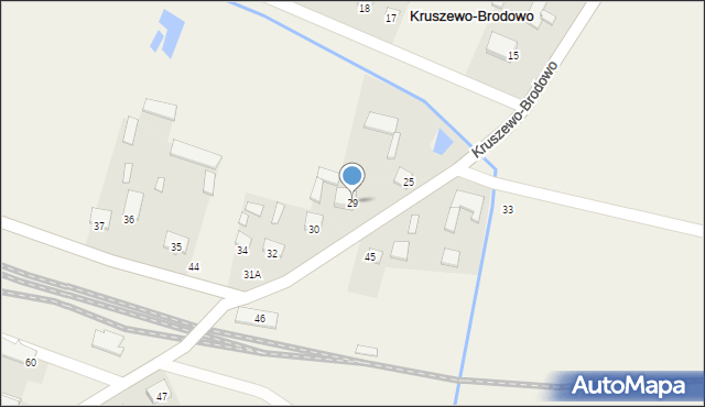 Kruszewo-Brodowo, Kruszewo-Brodowo, 29, mapa Kruszewo-Brodowo
