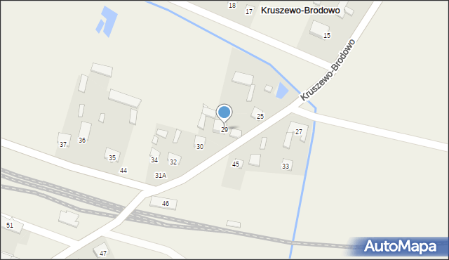 Kruszewo-Brodowo, Kruszewo-Brodowo, 29, mapa Kruszewo-Brodowo