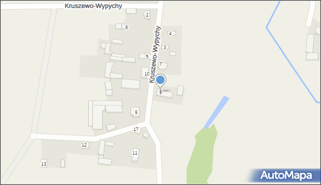 Kruszewo-Wypychy, Kruszewo-Wypychy, 8, mapa Kruszewo-Wypychy