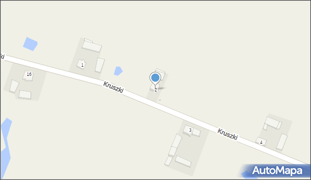 Kruszki, Kruszki, 2, mapa Kruszki