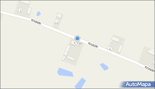 Kruszki, Kruszki, 3a, mapa Kruszki