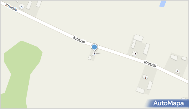 Kruszki, Kruszki, 6, mapa Kruszki