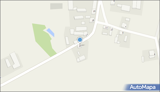 Kruszki, Kruszki, 13, mapa Kruszki