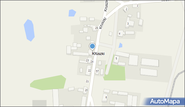 Kruszki, Kruszki, 26, mapa Kruszki