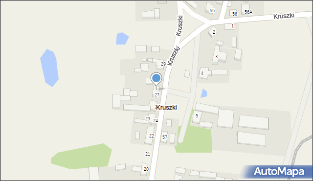 Kruszki, Kruszki, 28, mapa Kruszki