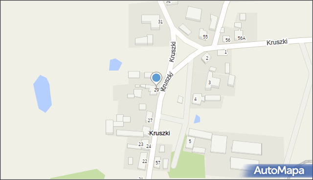 Kruszki, Kruszki, 29, mapa Kruszki