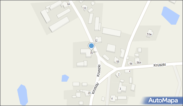 Kruszki, Kruszki, 31, mapa Kruszki