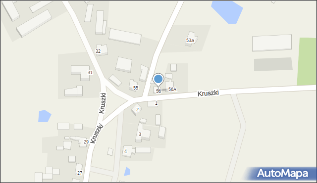 Kruszki, Kruszki, 56, mapa Kruszki