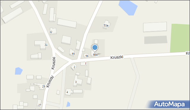 Kruszki, Kruszki, 56A, mapa Kruszki