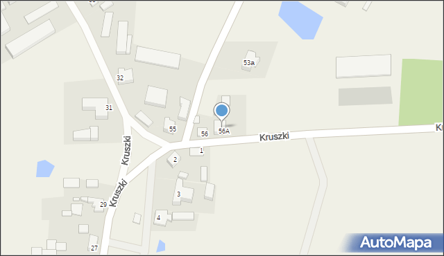 Kruszki, Kruszki, 66A, mapa Kruszki