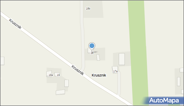 Krusznik, Krusznik, 18, mapa Krusznik