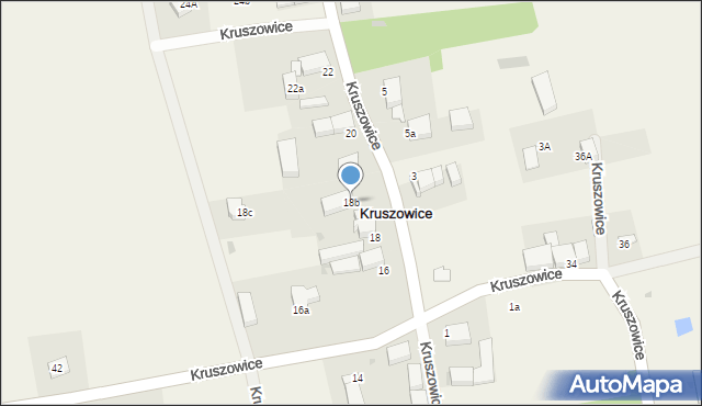 Kruszowice, Kruszowice, 18b, mapa Kruszowice