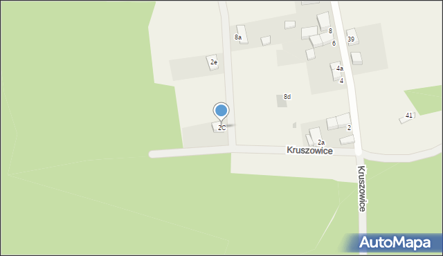 Kruszowice, Kruszowice, 2C, mapa Kruszowice