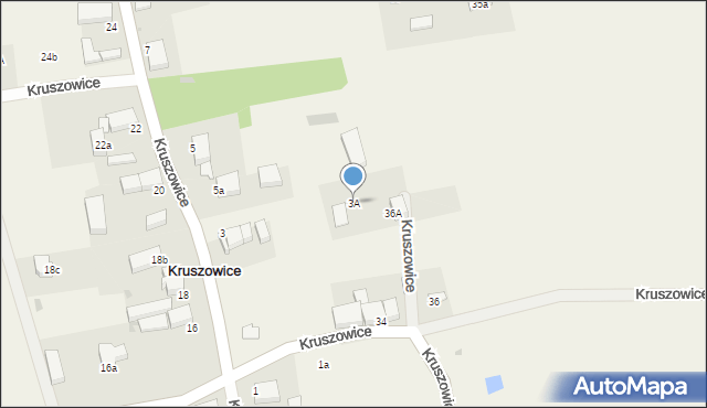 Kruszowice, Kruszowice, 3A, mapa Kruszowice