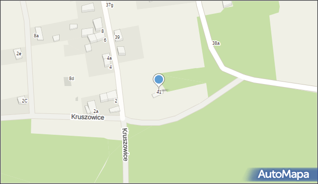 Kruszowice, Kruszowice, 41, mapa Kruszowice