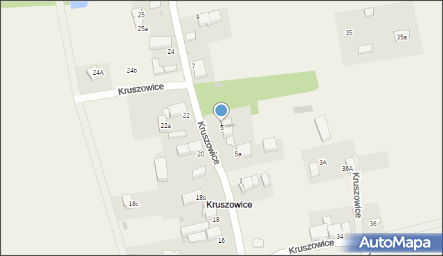 Kruszowice, Kruszowice, 5, mapa Kruszowice