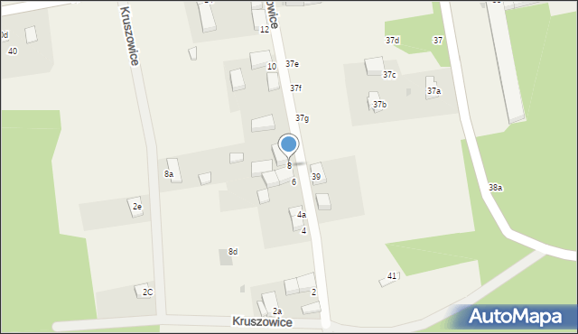 Kruszowice, Kruszowice, 8, mapa Kruszowice