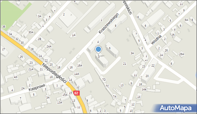 Kruszwica, Kraszewskiego Józefa Ignacego, 2, mapa Kruszwica