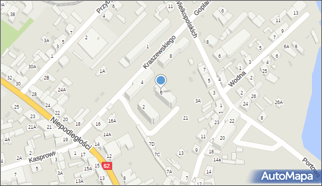 Kruszwica, Kraszewskiego Józefa Ignacego, 6, mapa Kruszwica