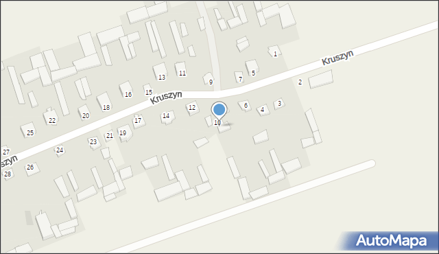 Kruszyn, Kruszyn, 10a, mapa Kruszyn